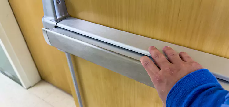 Installing a Push Bar on a Door Belton